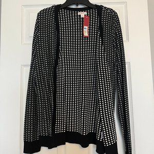 Black and White Cardigan - Merona NWT